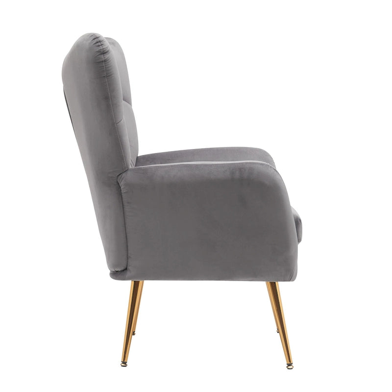 Mid Century Wingback Upholstered Accent Chair