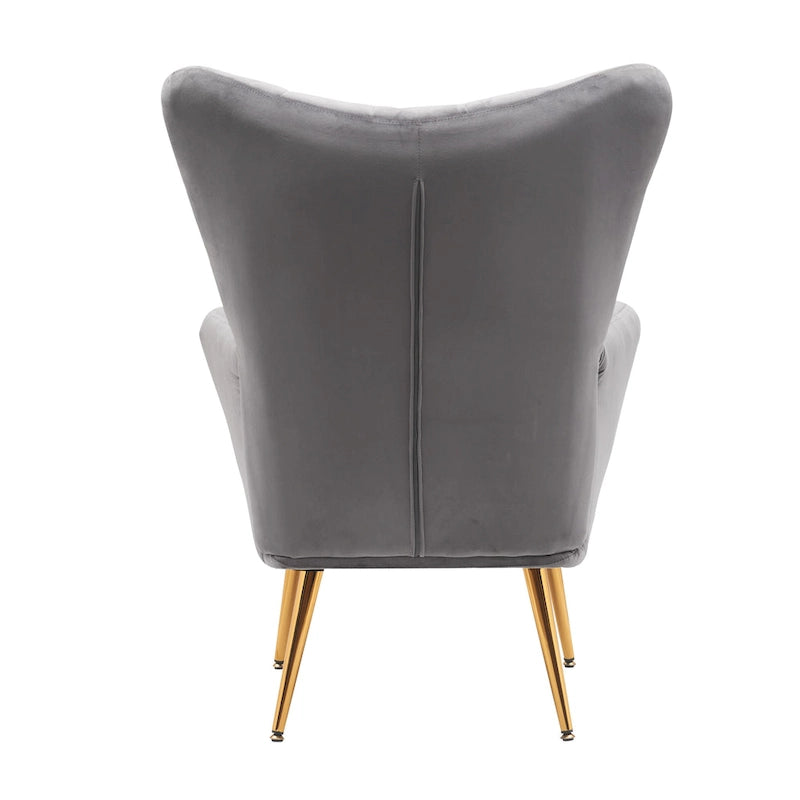 Mid Century Wingback Upholstered Accent Chair