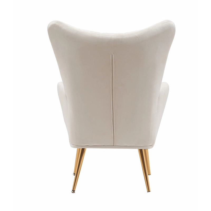 Mid Century Wingback Upholstered Accent Chair