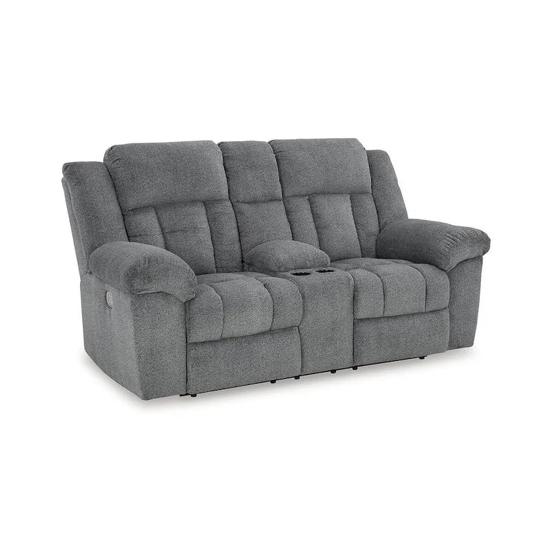 Signature Design by Ashley Tip-Off Power Reclining Loveseat - 80 W x 42 D x 45 H