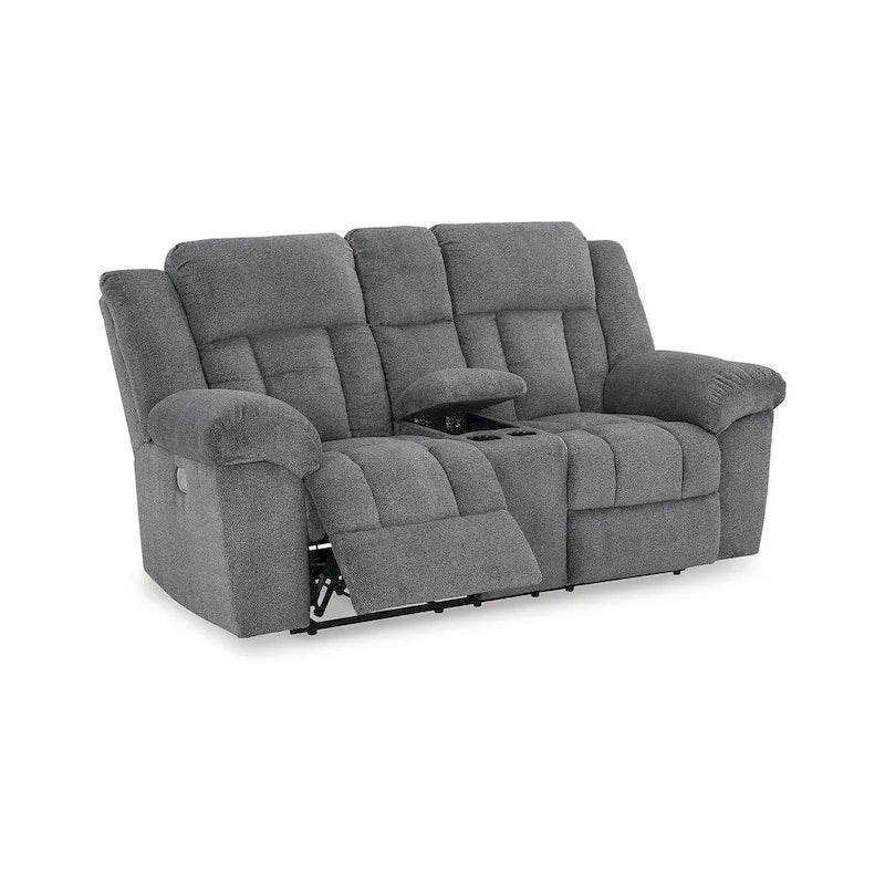 Signature Design by Ashley Tip-Off Power Reclining Loveseat - 80 W x 42 D x 45 H