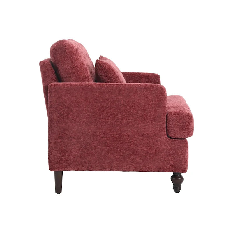Wood Frame Armchair,Modern Accent Chair Lounge Chair for Living Room