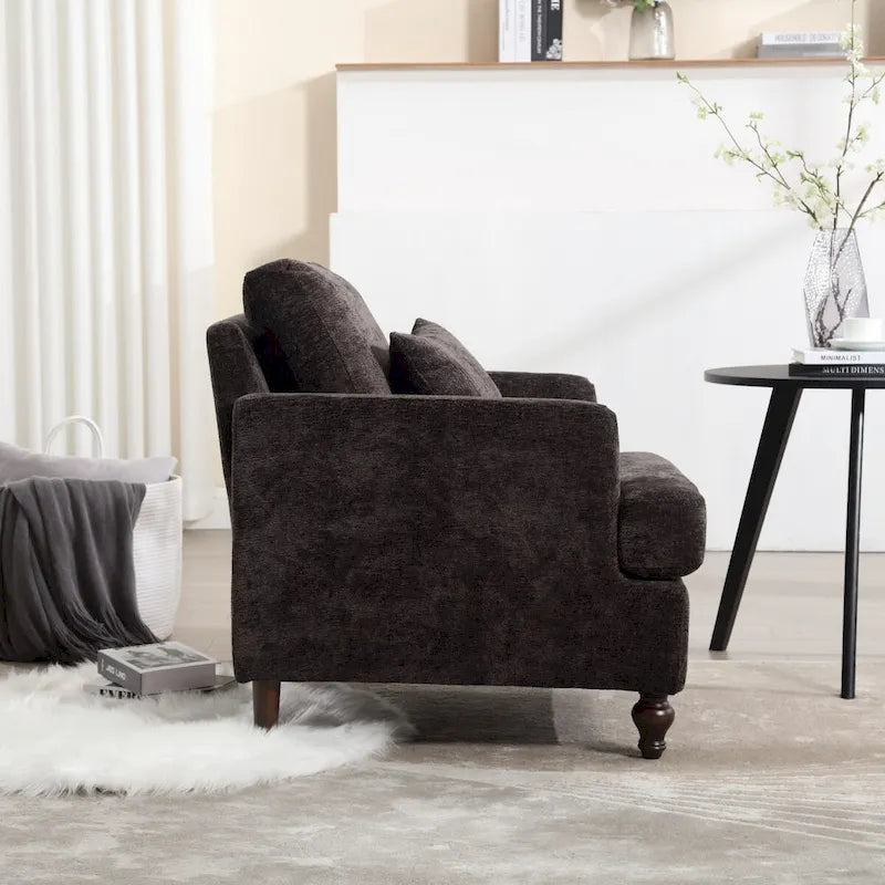 Wood Frame Armchair,Modern Accent Chair Lounge Chair for Living Room