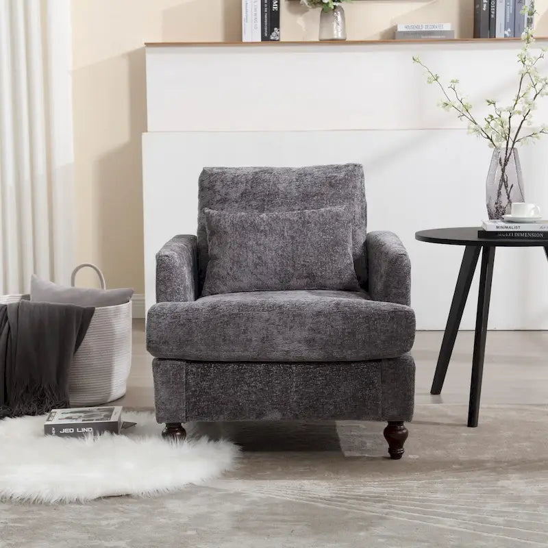 Wood Frame Armchair,Modern Accent Chair Lounge Chair for Living Room