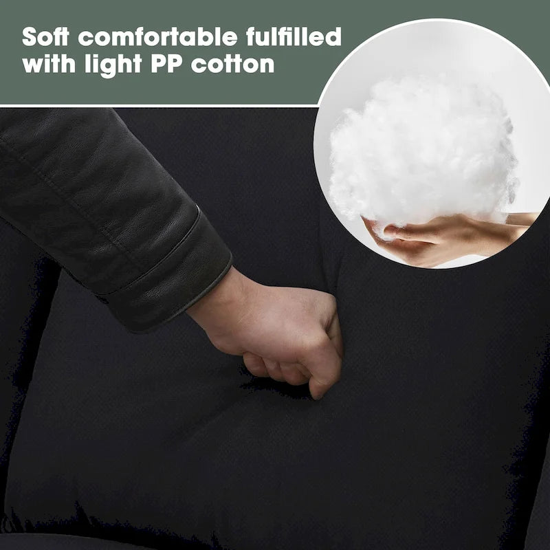 112*87  Sectional Sofa Couche Living Room Sets,7 Seats Sectional Sofa with Ottoman, L Shape Sofa Corner Couch Set with 3 Pillows