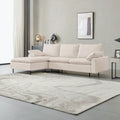L-Shaped Upholstered Sectional Sofa with Chaise