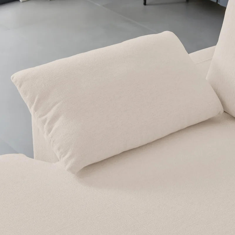 L-Shaped Upholstered Sectional Sofa with Chaise