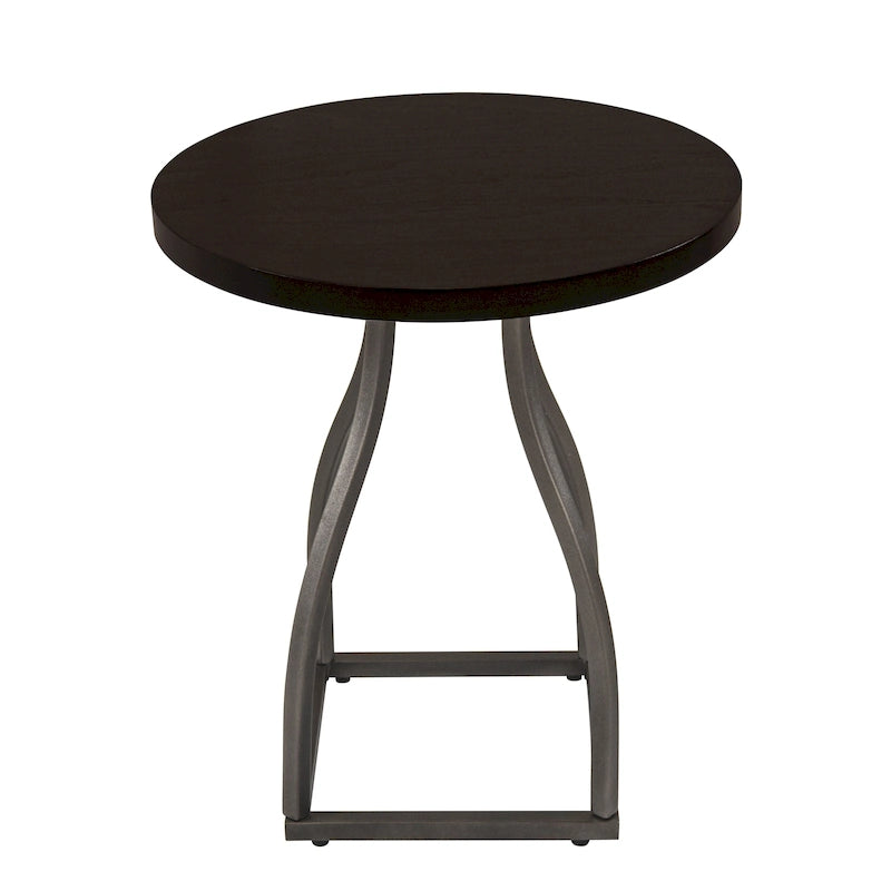 HomePop Lindsay Metal Base Accent Table