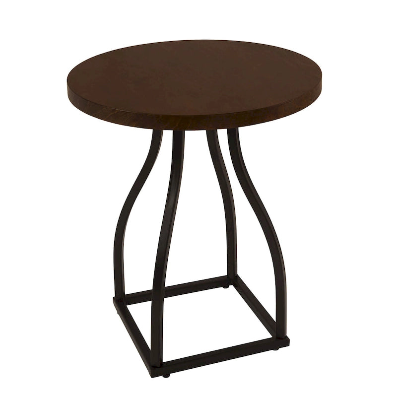 HomePop Lindsay Metal Base Accent Table