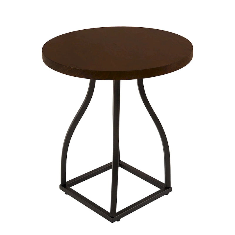 HomePop Lindsay Metal Base Accent Table