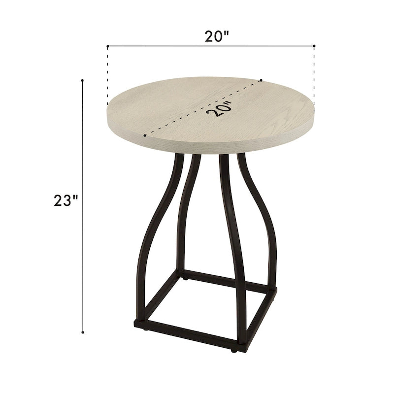 HomePop Lindsay Metal Base Accent Table