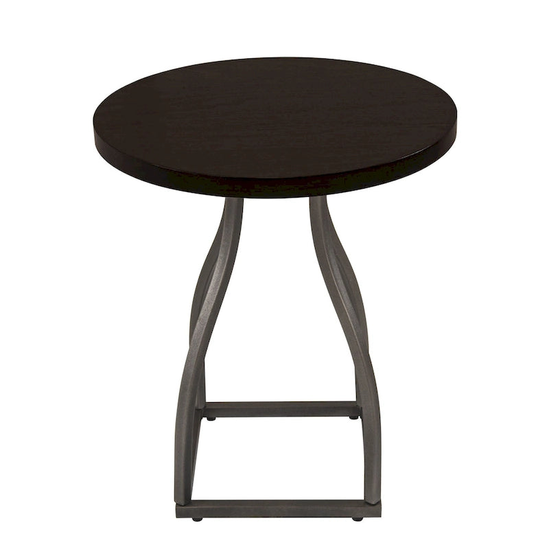 HomePop Lindsay Metal Base Accent Table