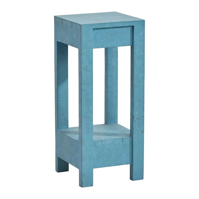 26 High Small Side Table End Table Square Nightstand for Bedroom Bed Side Living Room Sofa, D11 * W10.6 * H26