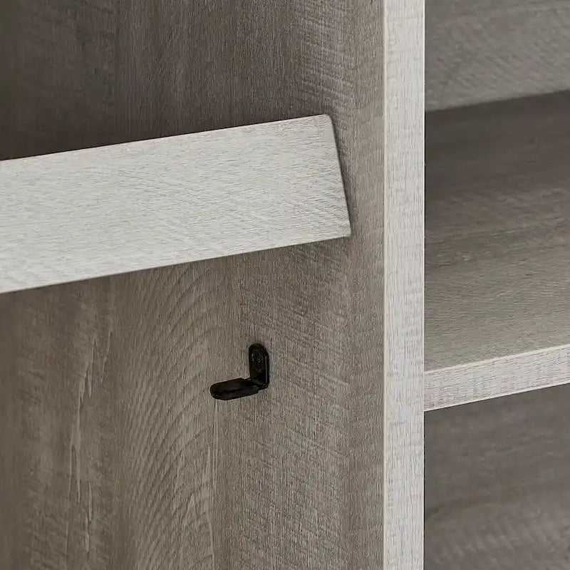 64 in. With Dark Drift Wood Desktop TV Stand for TVs up to 70 in. - 64 inches in width