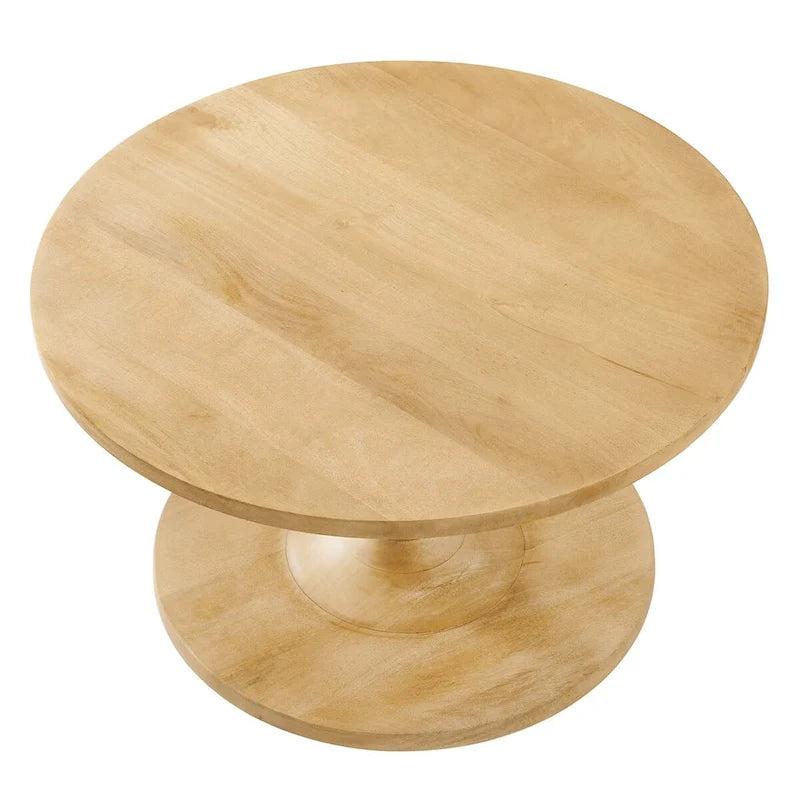Lina 30  Round Wood Coffee Table