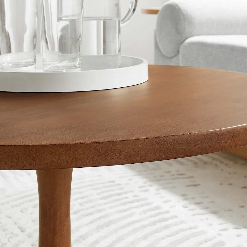 Lina 30  Round Wood Coffee Table