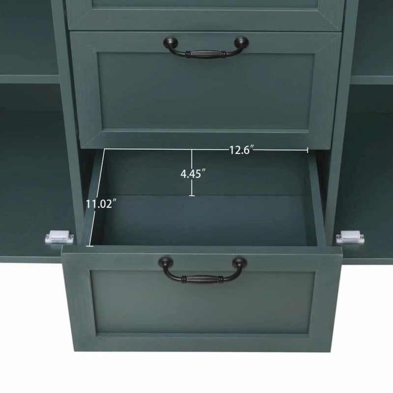 2 Door 3 Drawer Cabinet, American Furniture, Suitable for Bedroom, Living Room, Study