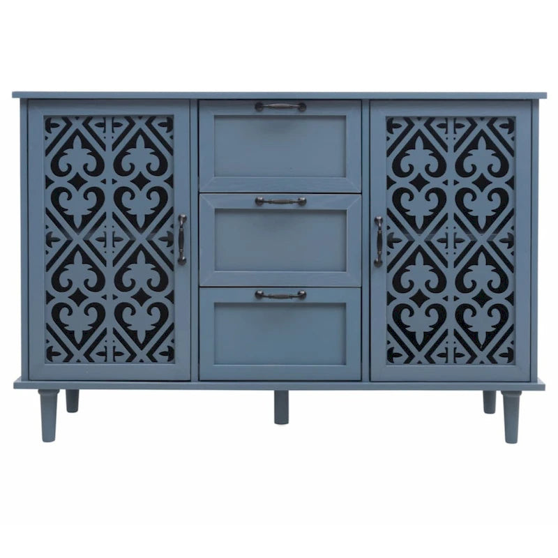 2 Door 3 Drawer Cabinet, American Furniture, Suitable for Bedroom, Living Room, Study