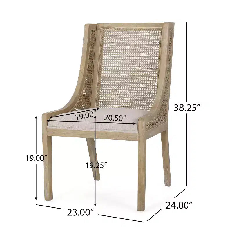 Christopher Knight Home Sorenza 5 Pieces Cane Rattan and Rubberwood Dining Set