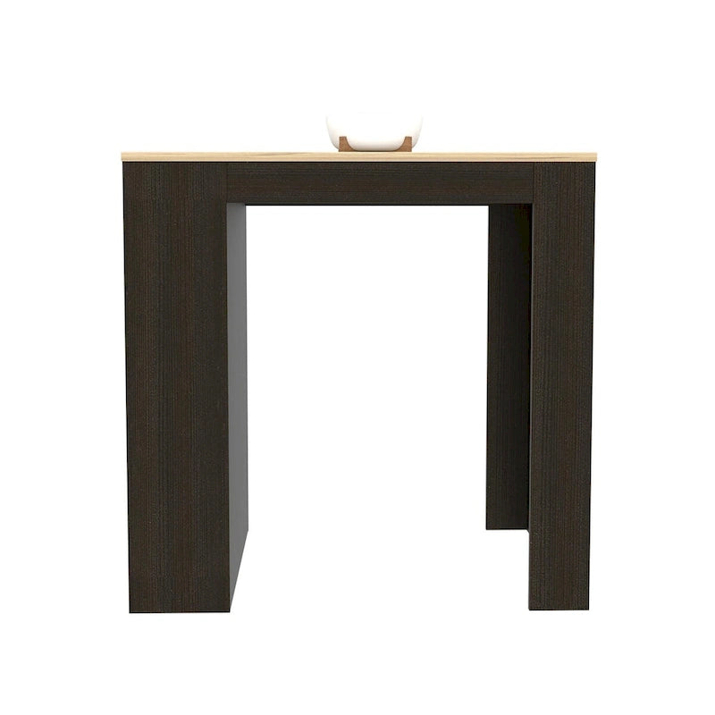 Kitchen Counter Dining Table, Kitchen, Black / Pine