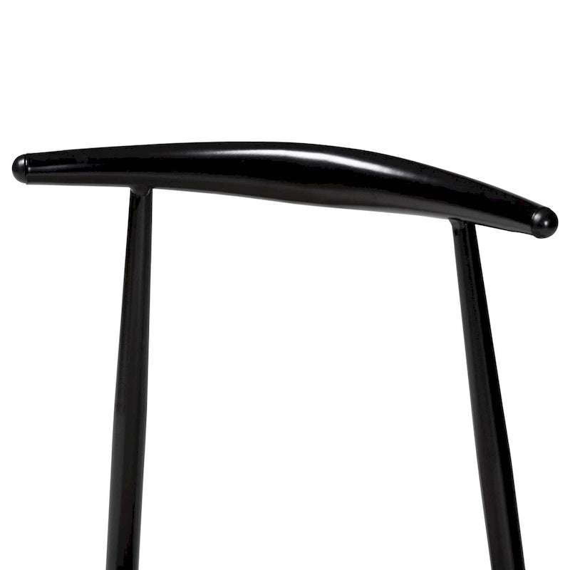 Arnold Modern Industrial Fabric and Metal 4-Piece Dining Chair Set