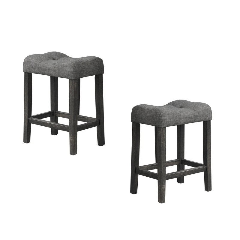 Best Master Furniture 5 Piece Square 36 x 36 Rustic Farmhouse Counter Height Set