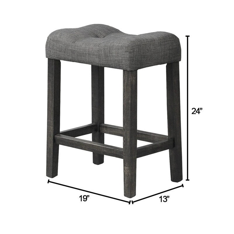 Best Master Furniture 5 Piece Square 36 x 36 Rustic Farmhouse Counter Height Set