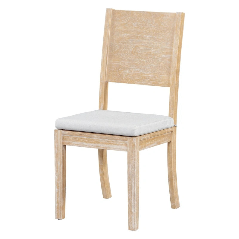 6-Piece Dining Table Set with Storage Shelf and Curved Legs, Kitchen Table Set with Bench and 4 Removable Cushions Dining Chairs