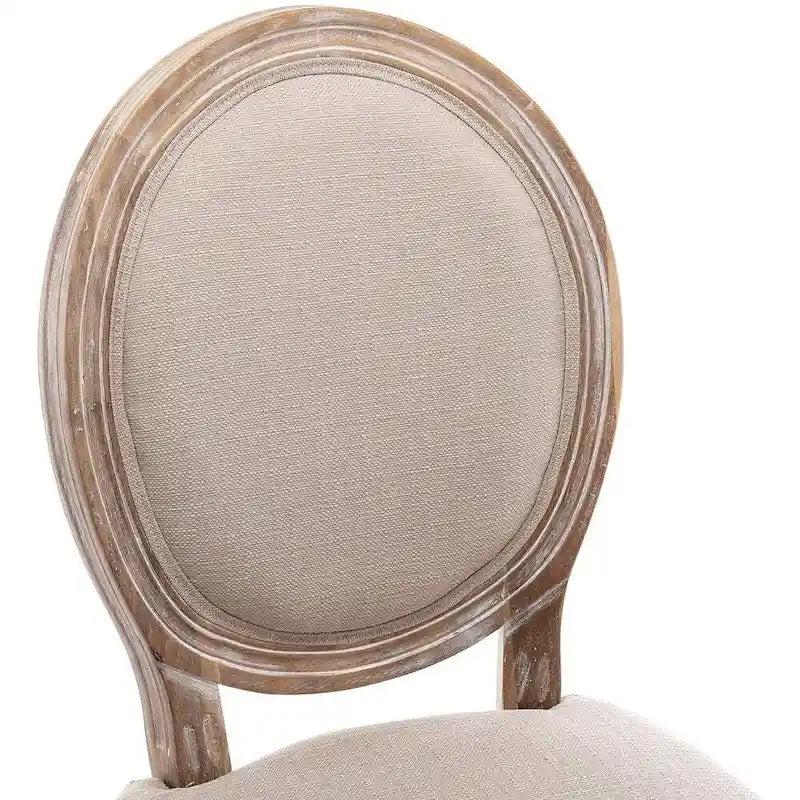 Mieres French Vintage Upholstered Dining Chair, Side Chair(Set of 2) - N/A