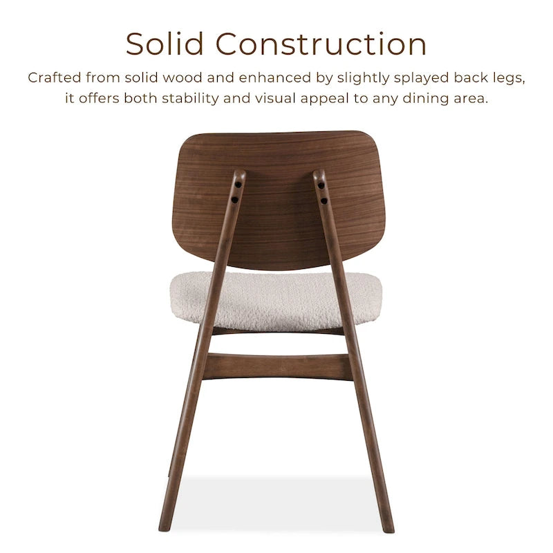 Furniture of America Beau I Mid-century Walnut 7-Piece Oval Dining Set