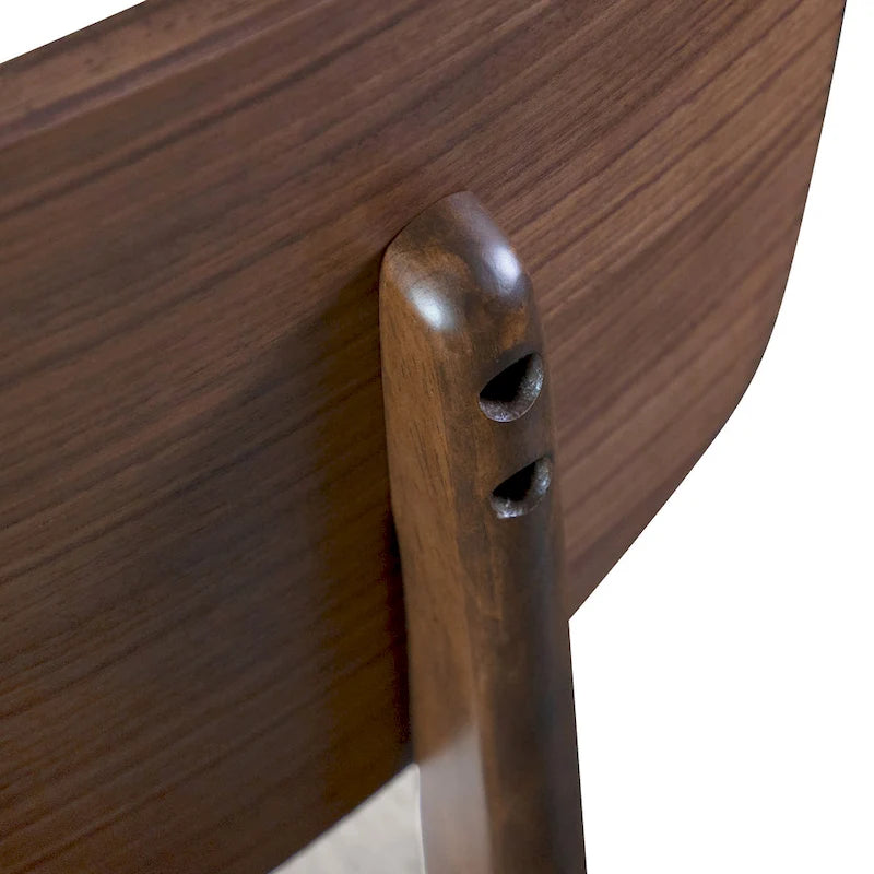 Furniture of America Beau I Mid-century Walnut 7-Piece Oval Dining Set