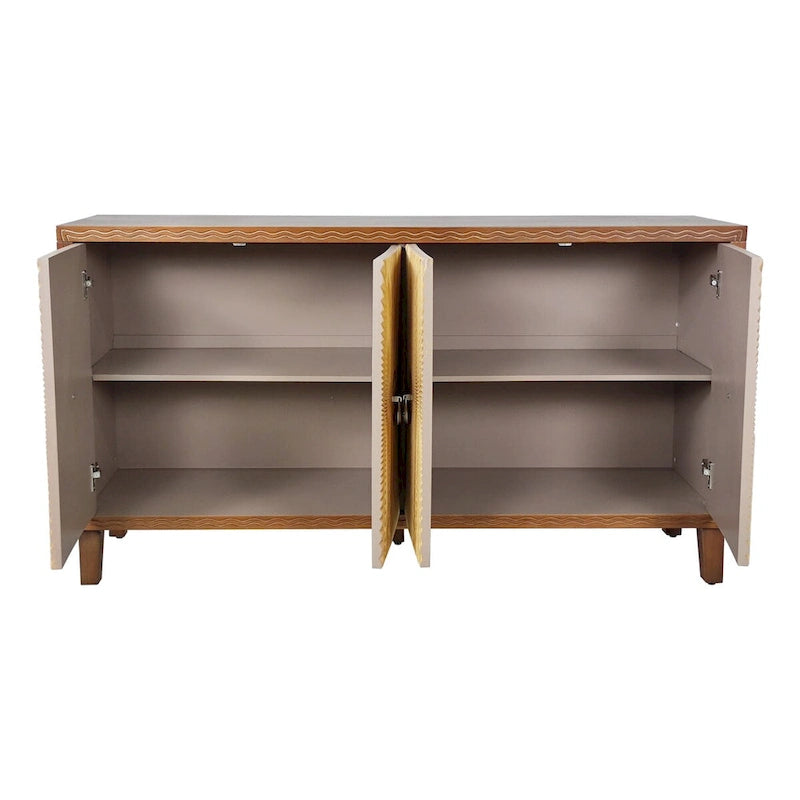 Accent Cabinet4 Door Storage Cabinet Dining Sideboard