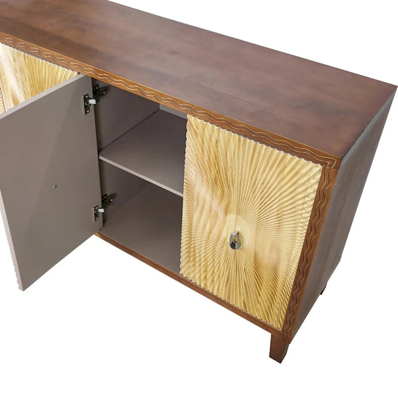 Accent Cabinet4 Door Storage Cabinet Dining Sideboard