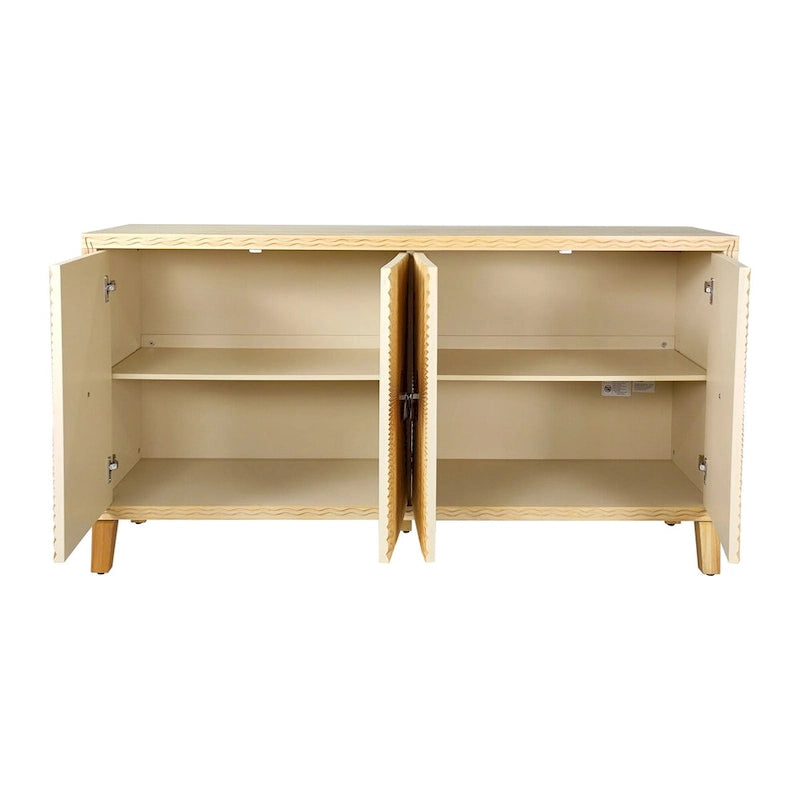 Accent Cabinet4 Door Storage Cabinet Dining Sideboard