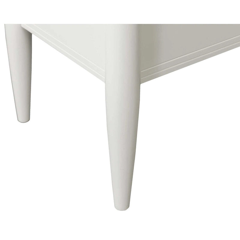 Contemporary Half-Pedestal Desk, Office Desk, Accent Desk, White