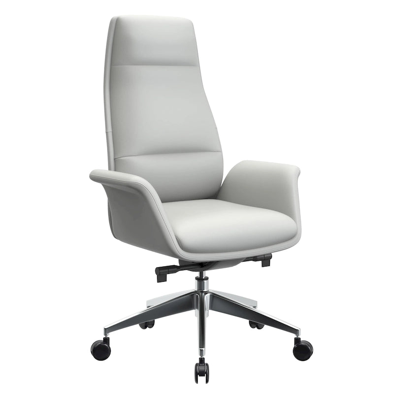 Summit High-Back Leather Office Chair with Swivel and Tilt