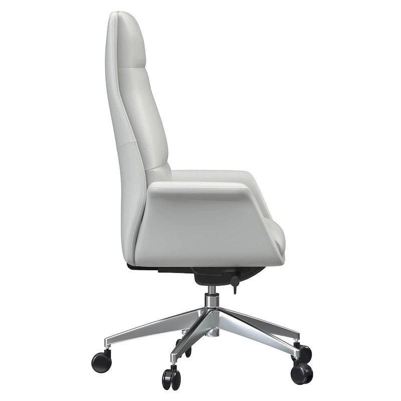 Summit High-Back Leather Office Chair with Swivel and Tilt