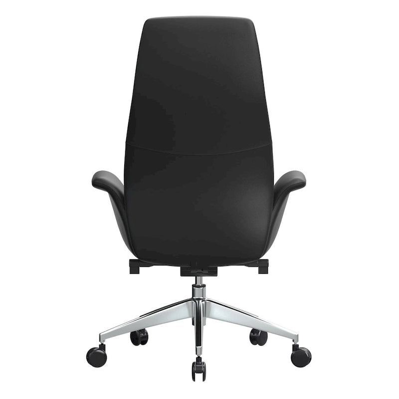 Summit High-Back Leather Office Chair with Swivel and Tilt