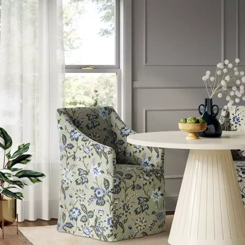 Sloped Arm Slipcovered Dining Chair - Threshold