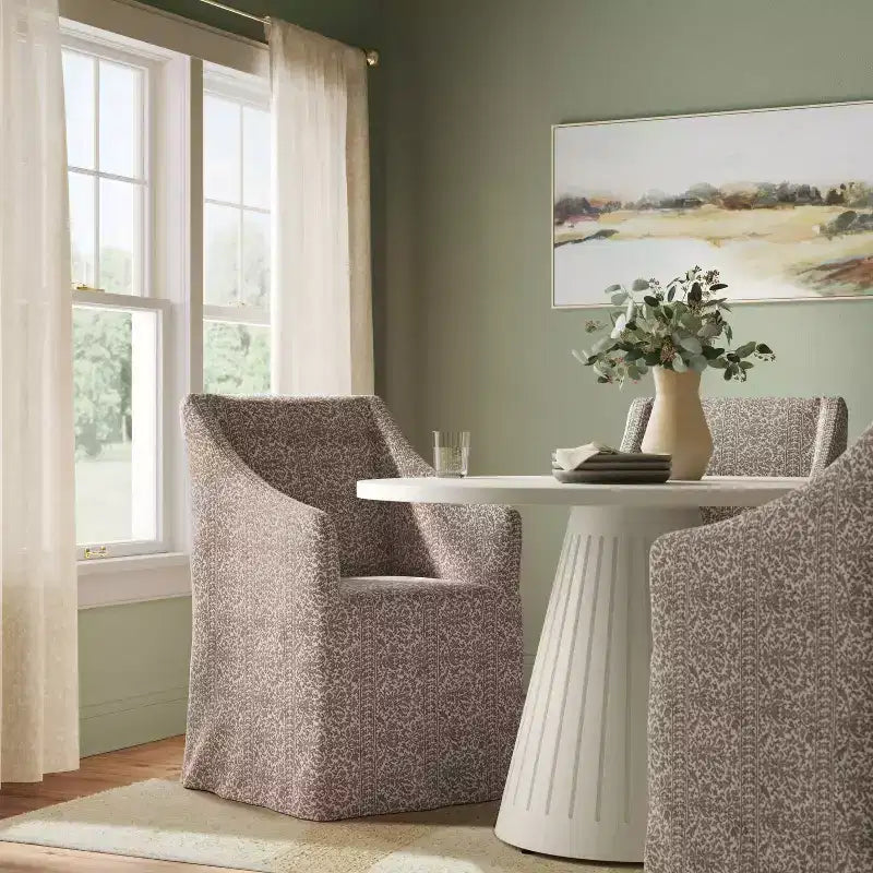 Sloped Arm Slipcovered Dining Chair - Threshold