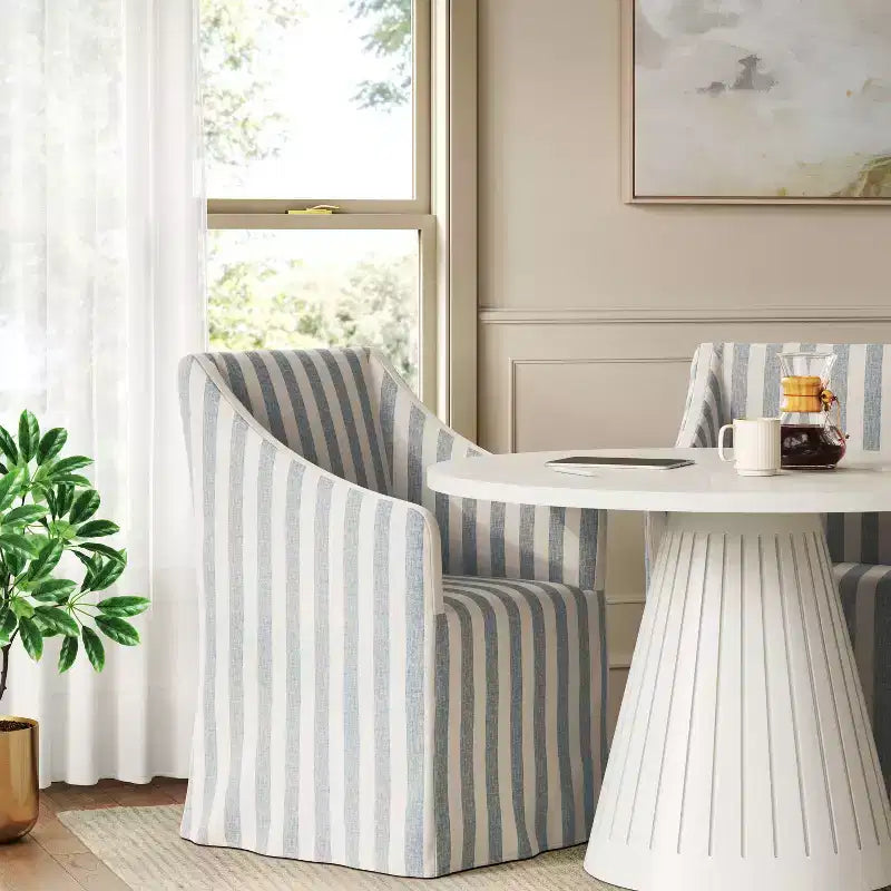 Sloped Arm Slipcovered Dining Chair - Threshold