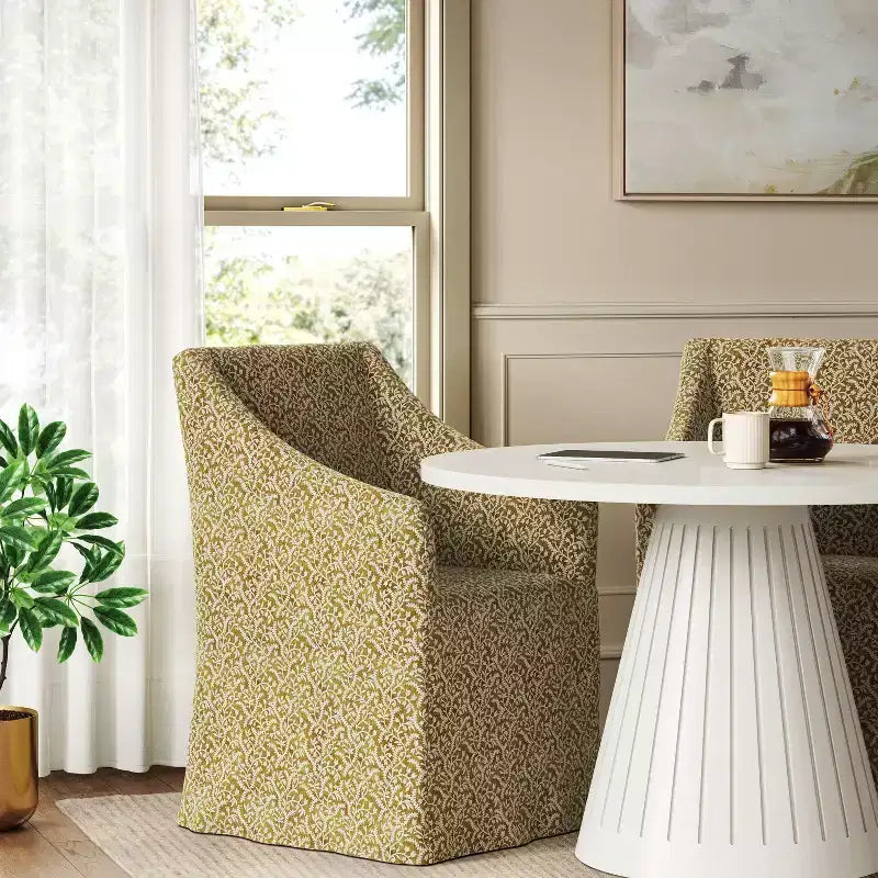 Sloped Arm Slipcovered Dining Chair - Threshold