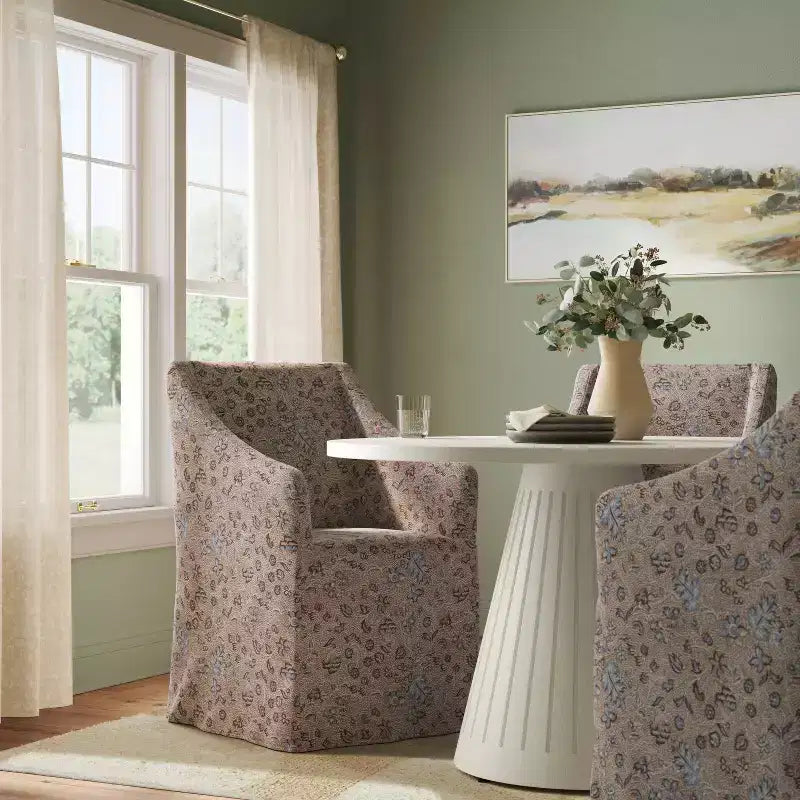 Sloped Arm Slipcovered Dining Chair - Threshold