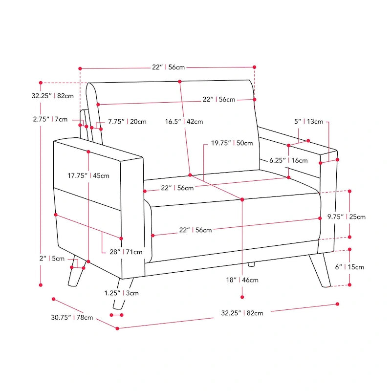 Clara Modern Armchair, Light Grey
