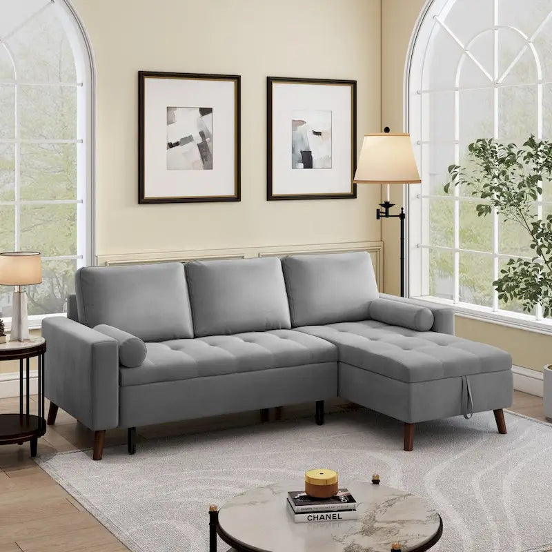 Corner sofa-bed with Storage Chaise Left/Right Handed Chaise