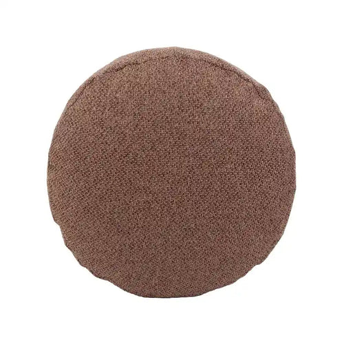 Allan Andrews Round Foot Pouf Panama Chocolate