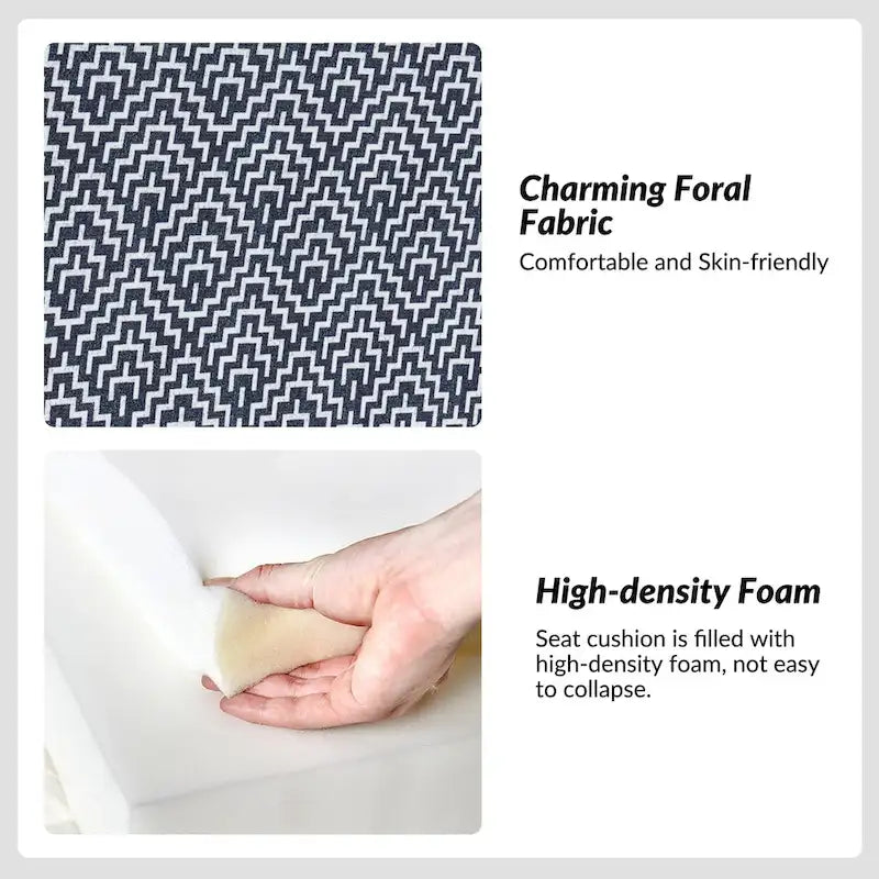 Falk Upholstered Farmhouse Armless Chair with Slipcover and Solid Wood Legs by HULALA HOME