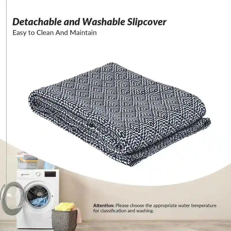 Falk Upholstered Farmhouse Armless Chair with Slipcover and Solid Wood Legs by HULALA HOME