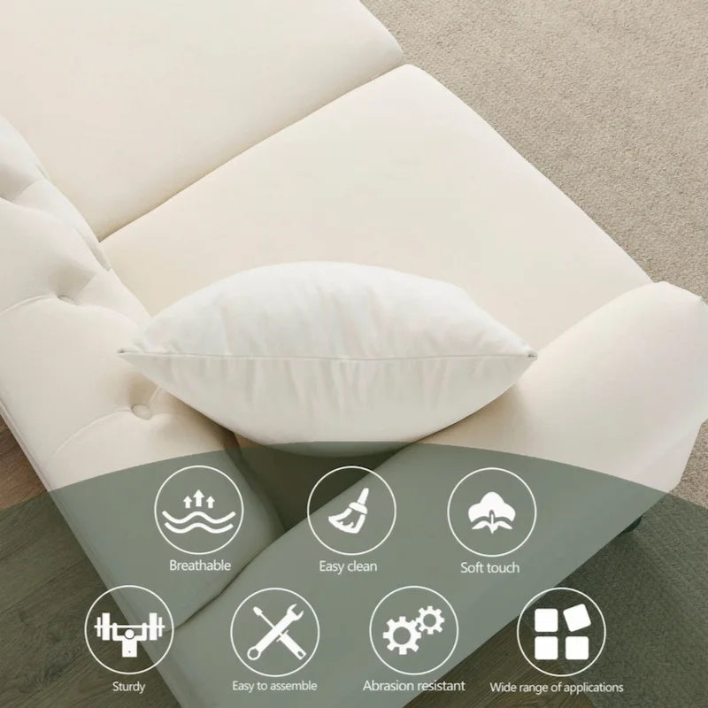 79  Chesterfield Sofa Grey Velvet for Living Room, 3 Seater Sofa Tufted Couch with Rolled Arms and Nailhead