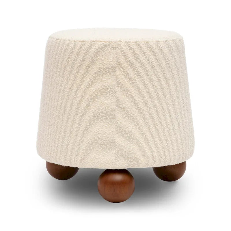Jaine Boucle Upholstered Stool